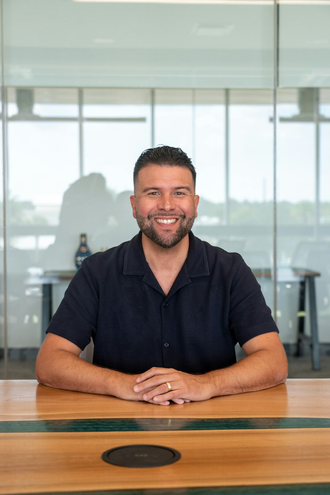 successful business leader smiling